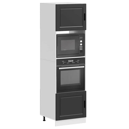 Armadi Forno 2 pz Porto Neri in Legno Multistrato