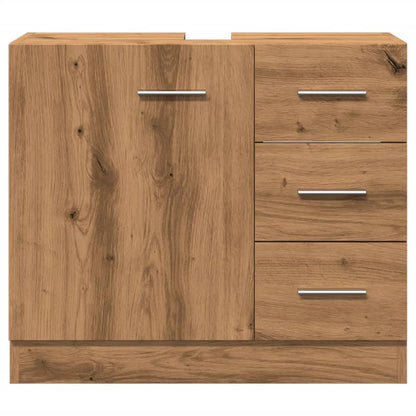 Mobile Lavabo Rovere Artigianale 63x30x54 cm in Truciolato