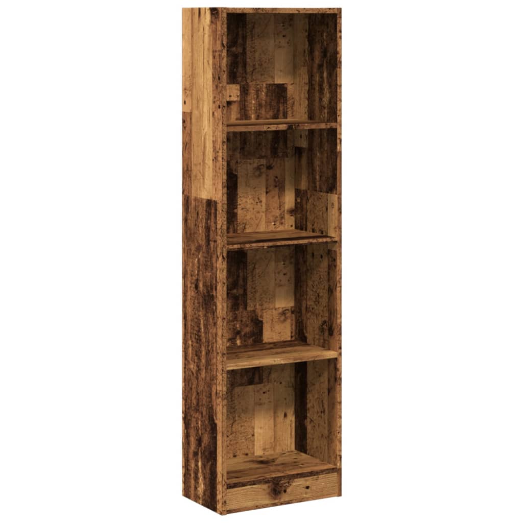 Libreria Legno Antico 40x24x176 cm in Legno Multistrato