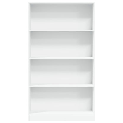 Libreria Bianca 80x24x143 cm in Legno Multistrato