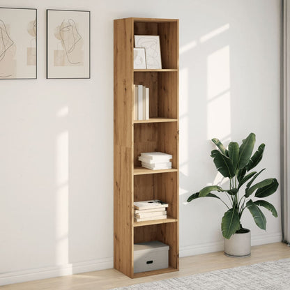 Libreria Rovere Artigianale 40x30x189 cm in Legno Multistrato