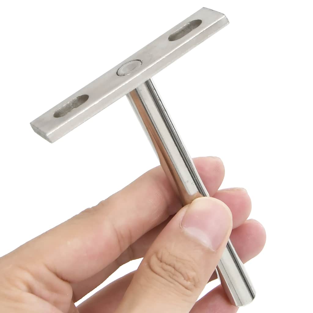Staffe Mensole Galleggianti 12pz ÃƒËœ10x100 mm Acciaio al Carbonio