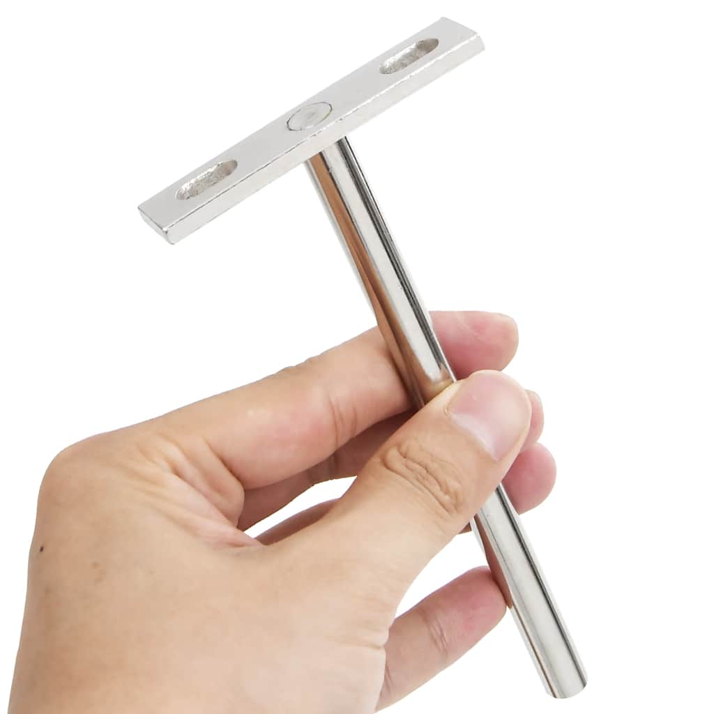 Staffe Mensole Galleggianti 12pz Ã˜10x150 mm Acciaio al Carbonio