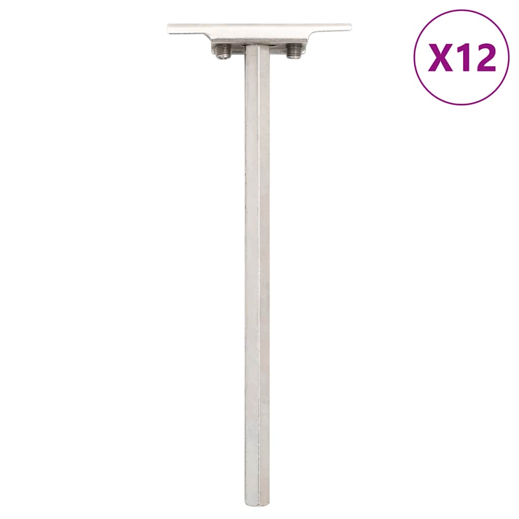 Staffe Mensole Galleggianti 12pz ÃƒËœ12x200 mm Acciaio al Carbonio