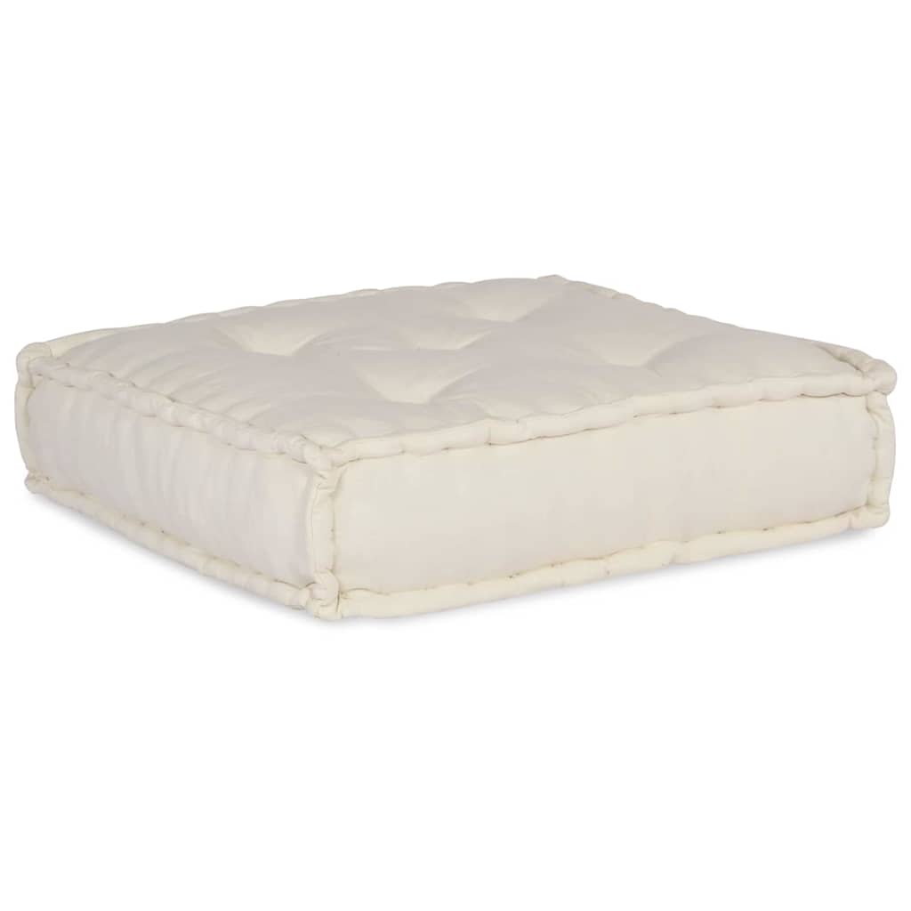 Divano modulare 4 pcs Crema Tessuto