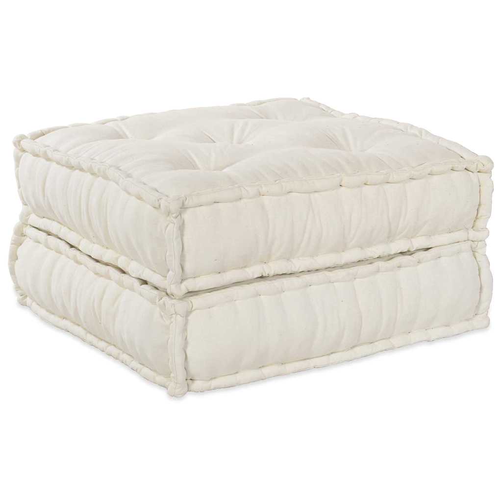 Divano modulare 2 pcs Crema 140 x 70 x 36 cm Tessuto