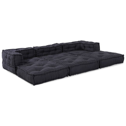Divano modulare 3 pcs Antracite Tessuto