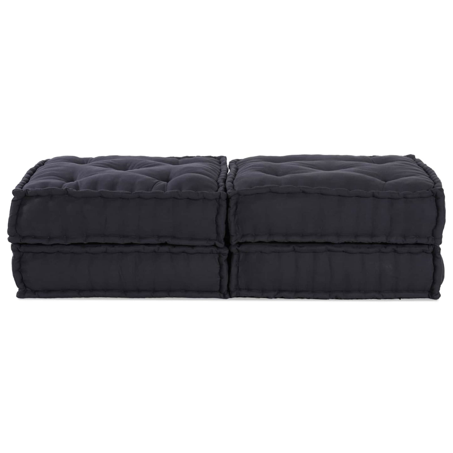 Divano modulare 2 pcs Antracite 140 x 70 x 36 cm Tessuto