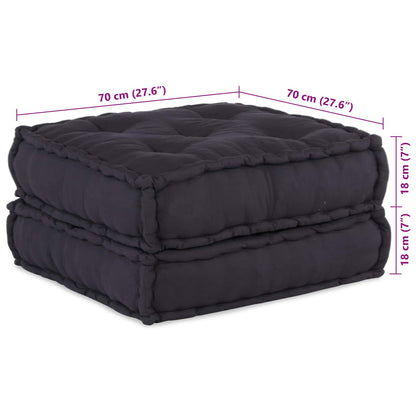 Divano modulare 2 pcs Antracite 140 x 70 x 36 cm Tessuto