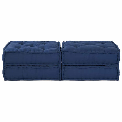 Divano modulare 2 pcs Indaco 140 x 70 x 36 cm Tessuto