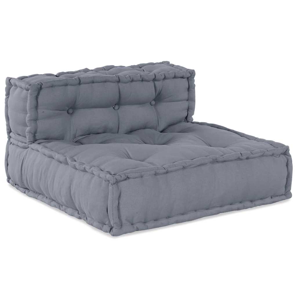 Divano modulare 4 pcs Grigio Tessuto