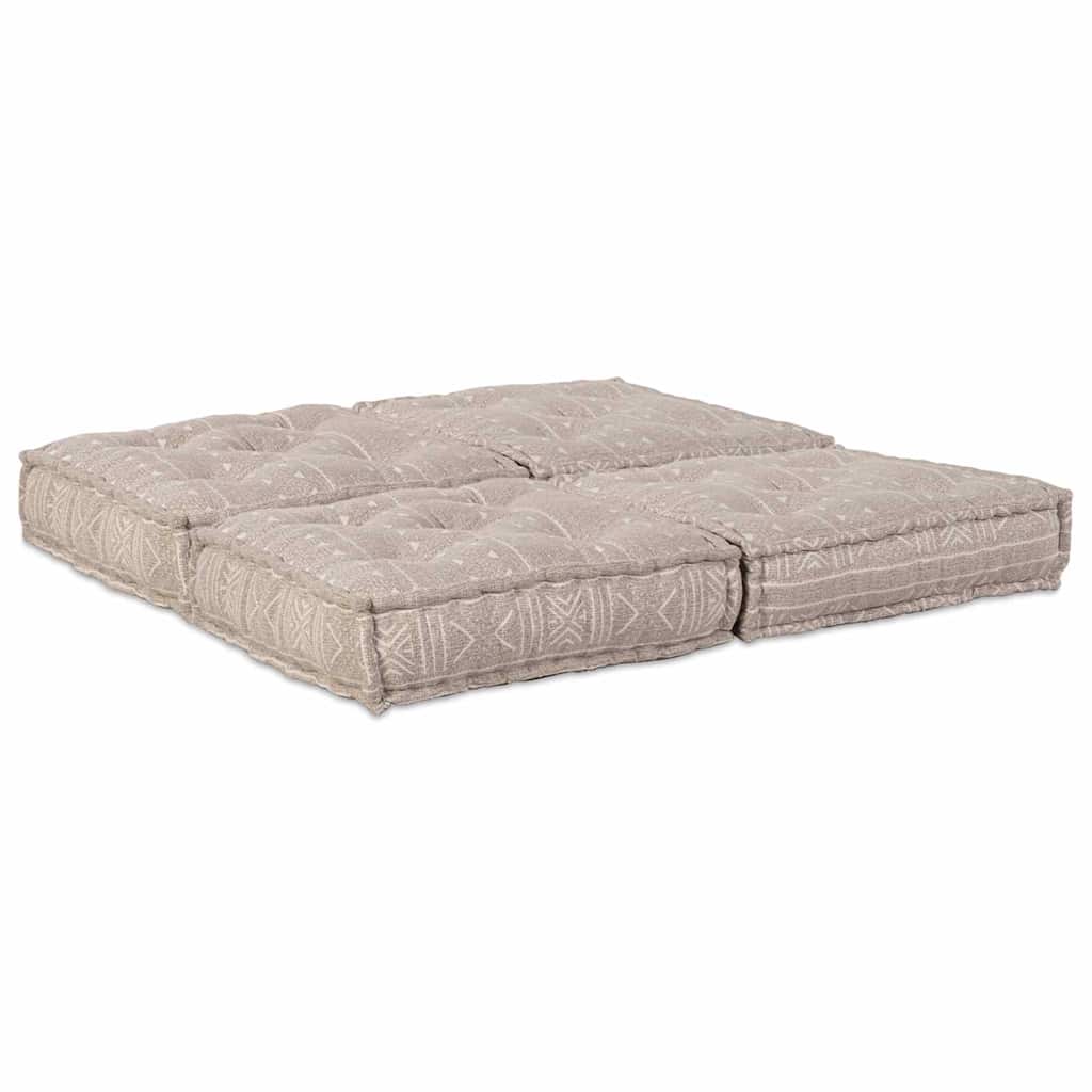 Divano modulare 2 pcs Marrone Chiaro 140 x 70 x 36 cm Tessuto