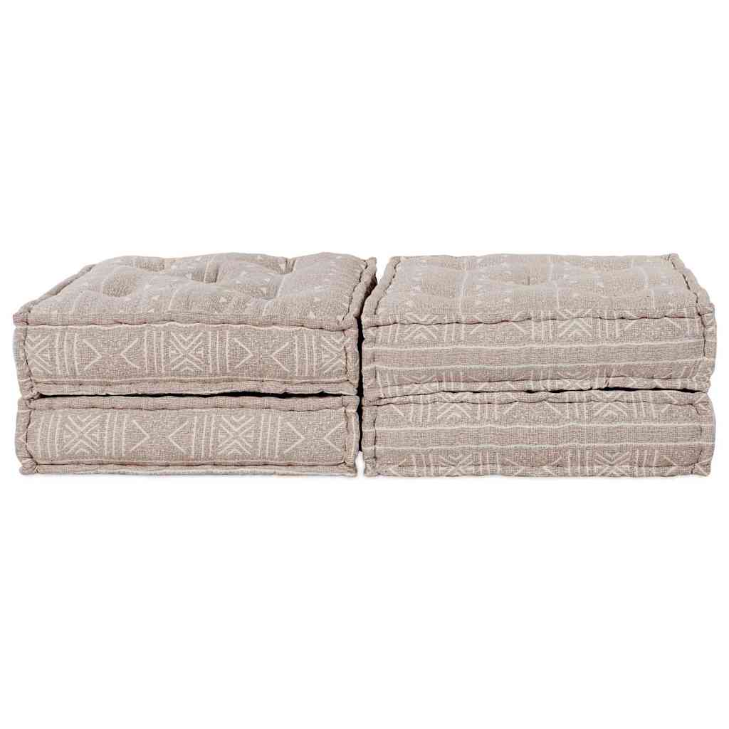 Divano modulare 2 pcs Marrone Chiaro 140 x 70 x 36 cm Tessuto