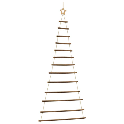 Albero di Natale sospeso con stella superiore 86x180 cm Ramo naturale