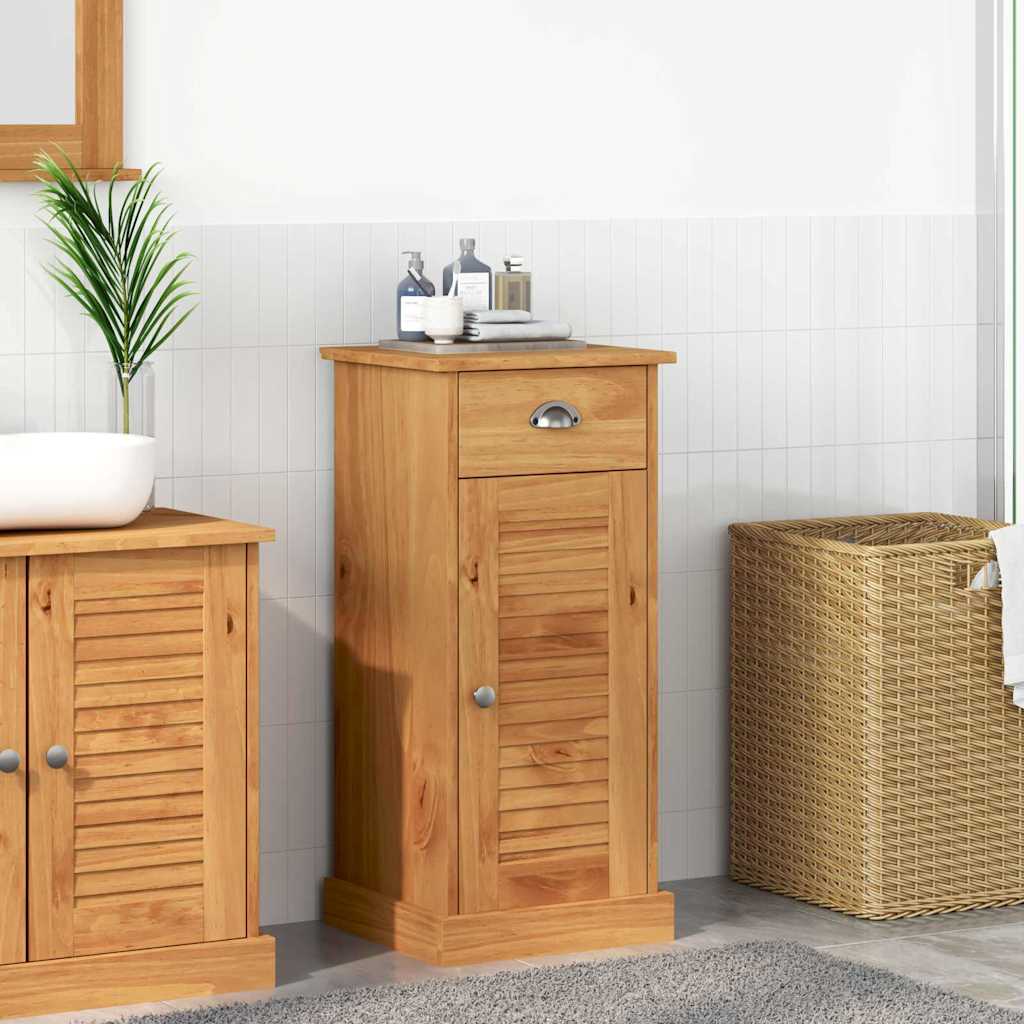 Mobile da Bagno VIGO Marrone e Marrone Miele 37,5 x 34 x 80 cm