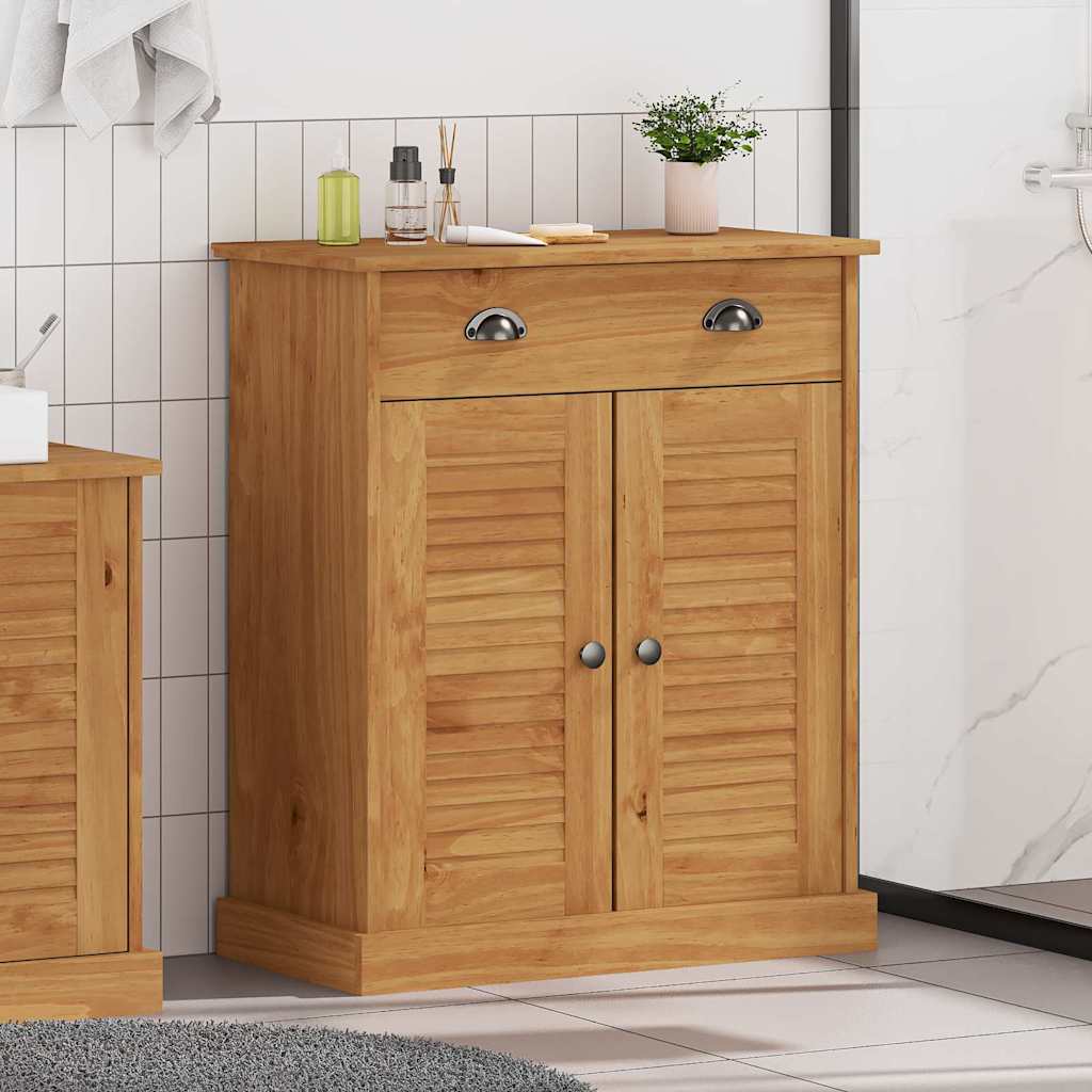 Mobile da Bagno VIGO Marrone e Marrone Miele 68 x 34 x 80 cm