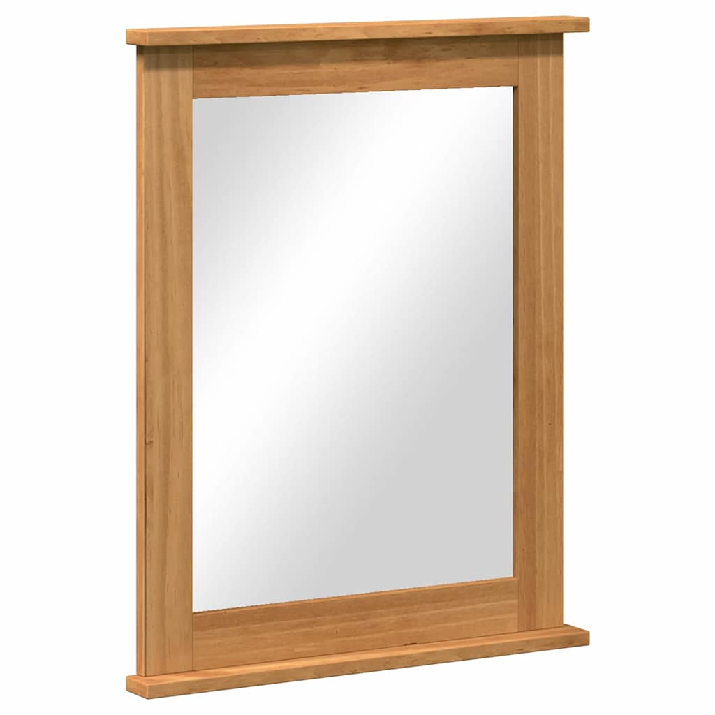 Specchio Rettangolare VIGO Marrone miele 55,5 x 5 x 70 cm