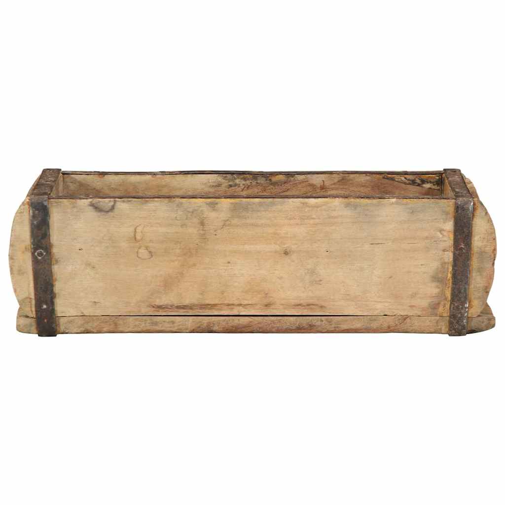 Vassoio Marrone 30 x 15 x 9 cm Legno Recuperato Massello