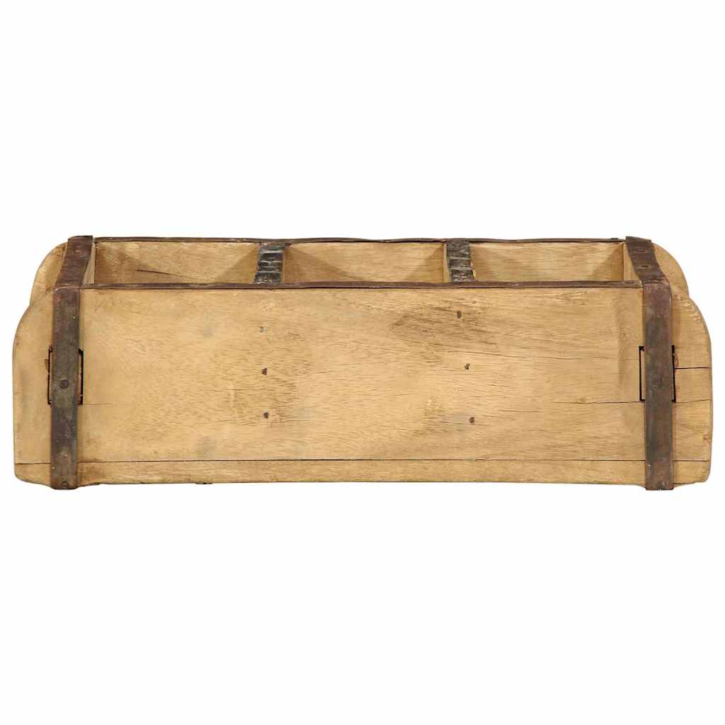 Vassoio Marrone 30 x 14 x 9 cm Legno Recuperato Massello