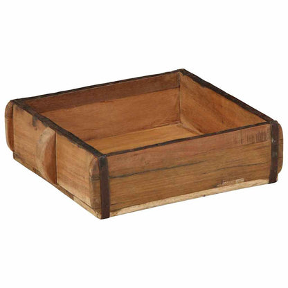Vassoio 2 pcs Marrone 29 x 31 x 10 cm Legno Recuperato Massello