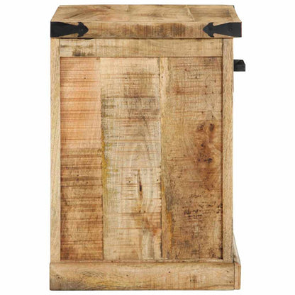 panchina con cassetto Marrone 110 x 35 x 50 cm Mango Grezzo