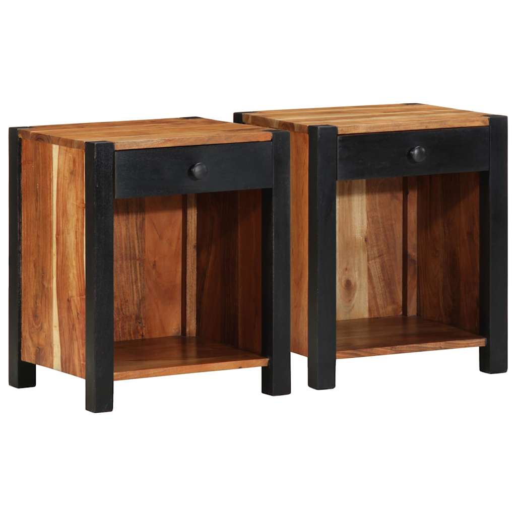 Armadio da Notte 2 pcs Marrone 40 x 35 x 50 cm