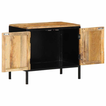 Armadio da Notte 2 pcs Marrone e Nero 50 x 30 x 45 cm