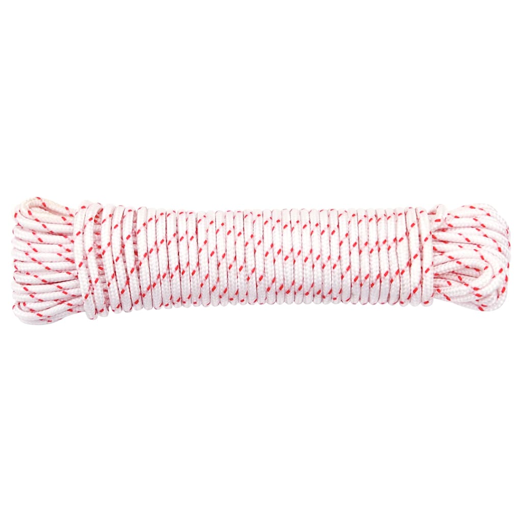 Fune di Avviamento a Strappo Bianco e Rosso ÃƒËœ3 mm 10 m in Nylon