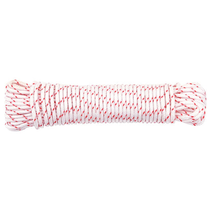 Fune di Avviamento a Strappo Bianco e Rosso ÃƒËœ3 mm 10 m in Nylon