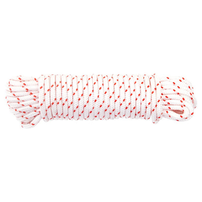 Fune di Avviamento a Strappo Bianco e Rosso Ã˜4 mm 10 m in Nylon