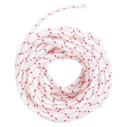 Fune di Avviamento a Strappo Bianco e Rosso Ã˜5 mm 10 m in Nylon