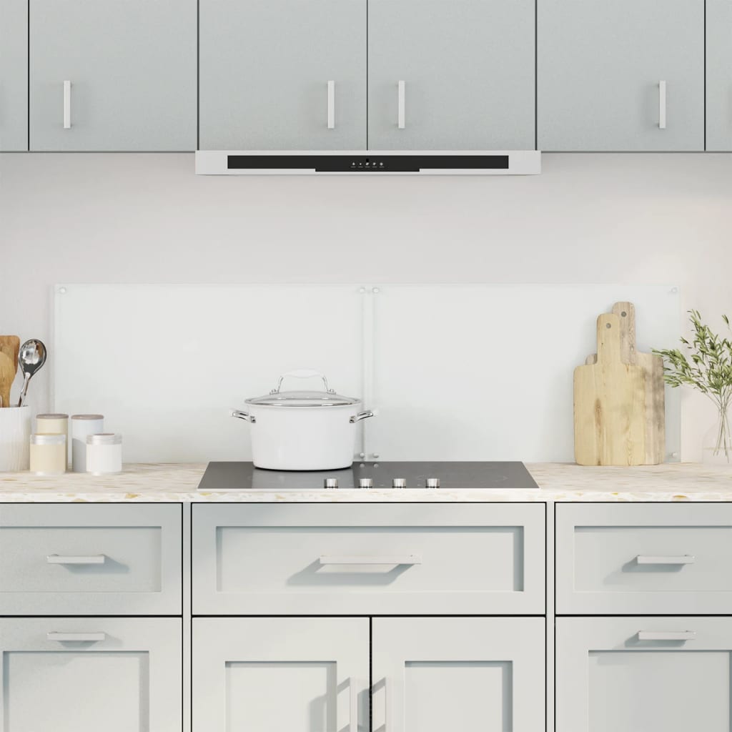 Paraschizzi per Cucina 2 pz Trasparente 70x60cm Vetro Temperato