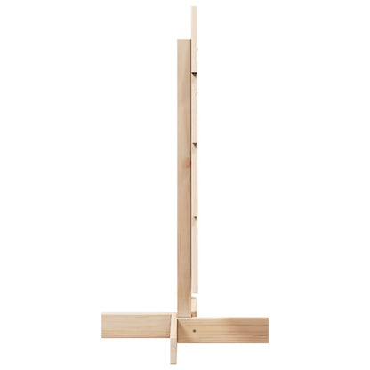 Albero di Natale Decorativo in Legno 80 cm Legno Massello Pino