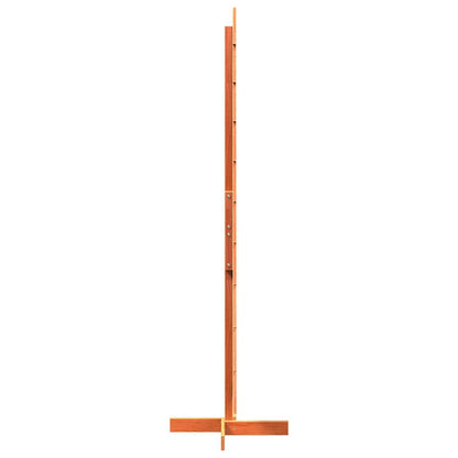 Albero di Natale Marrone Cera 180 cm in Legno Massello di Pino