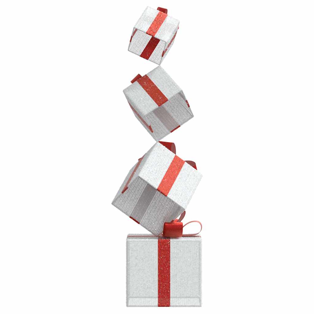 Confezione Regalo Decorazione Natalizia 80 LED Bianco Caldo