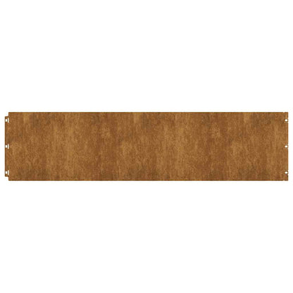 Bordure per Prato 20 pz 25x103 cm Flessibile Acciaio Corten