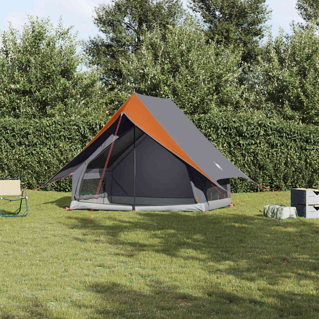 Tenda Familiare con tetto Grigio e arancione 315 x 286 x 200 cm