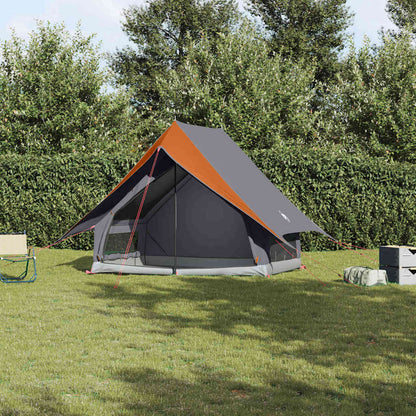 Tenda Familiare con tetto Grigio e arancione 315 x 286 x 200 cm