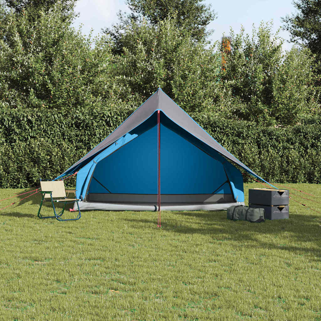 Tenda Familiare con tetto Blu e Grigio 315 x 286 x 200 cm