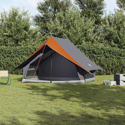Tenda Familiare con tetto Grigio e arancione 315 x 286 x 200 cm