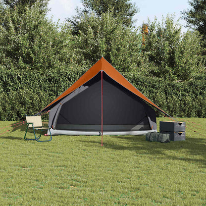 Tenda Familiare con tetto Grigio e arancione 315 x 286 x 200 cm