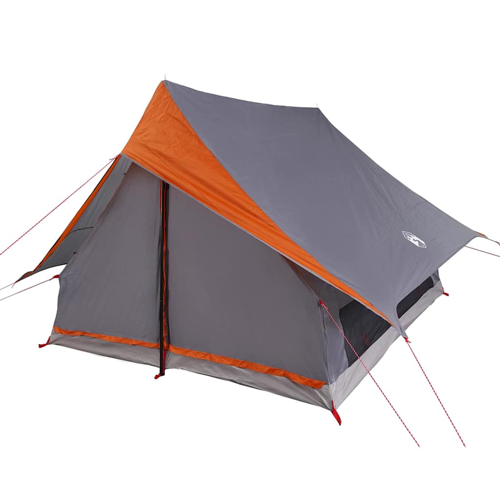 Tenda Familiare con tetto Grigio e arancione 315 x 286 x 200 cm