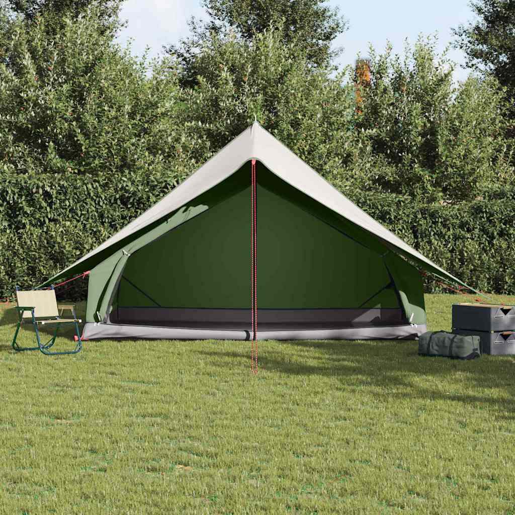 Tenda Familiare con tetto Verde e Bianco 315 x 286 x 200 cm