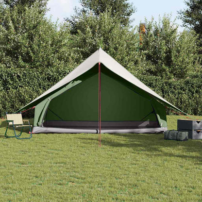 Tenda Familiare con tetto Verde e Bianco 315 x 286 x 200 cm