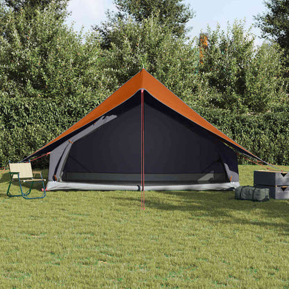 Tenda Familiare con tetto Grigio e arancione 315 x 286 x 200 cm