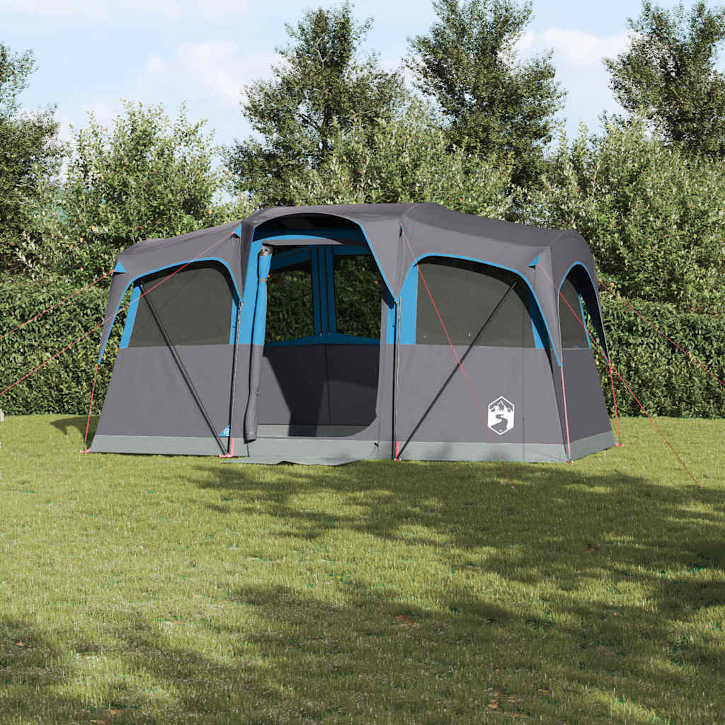 Tenda Familiare con tetto Blu e Grigio 435 x 255 x 216 cm