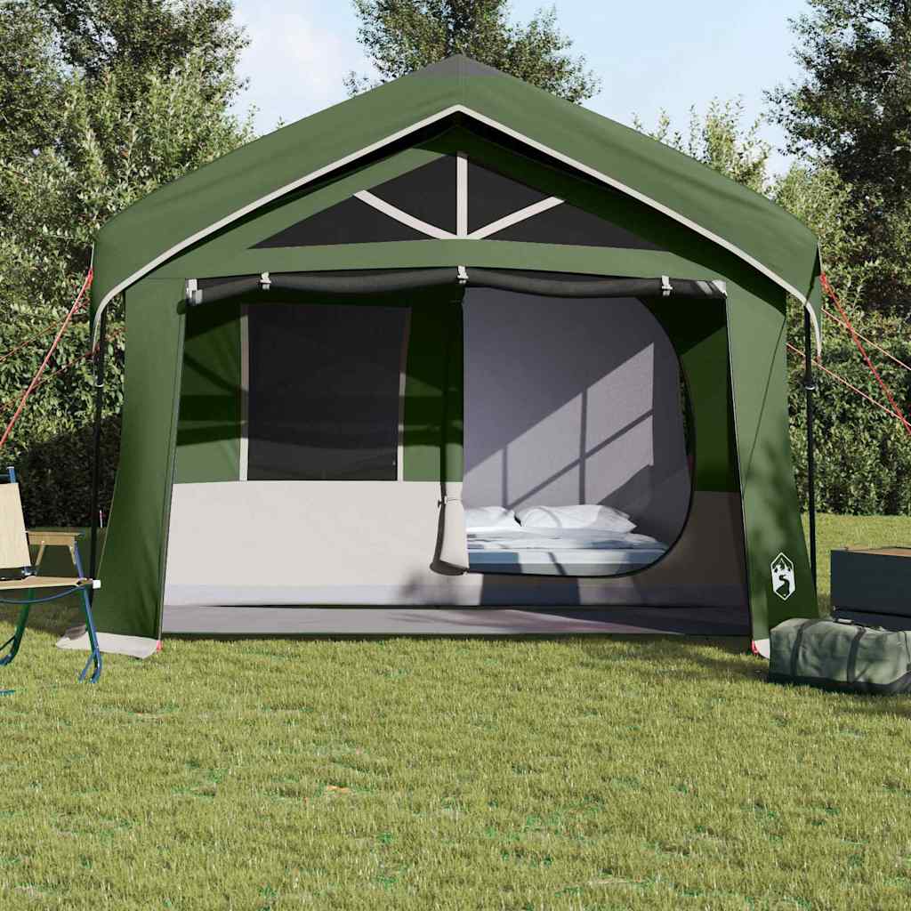 Tenda Familiare Verde e Bianco 620 x 322 x 240 cm Poliestere