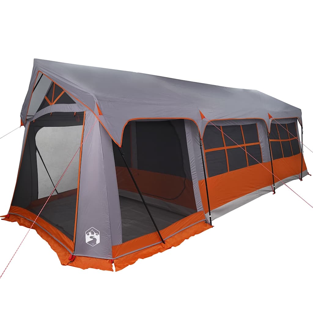 Tenda Familiare con tetto Grigio e arancione 620 x 322 x 240 cm