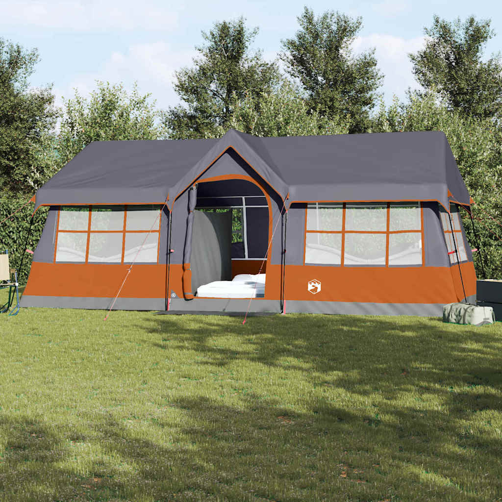 Tenda Familiare con tetto Grigio e arancione 622 x 295 x 238 cm