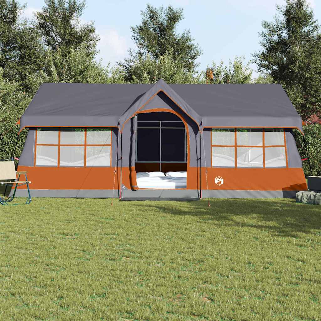 Tenda Familiare con tetto Grigio e arancione 622 x 295 x 238 cm